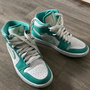 Nike Air Jordans Mint colour